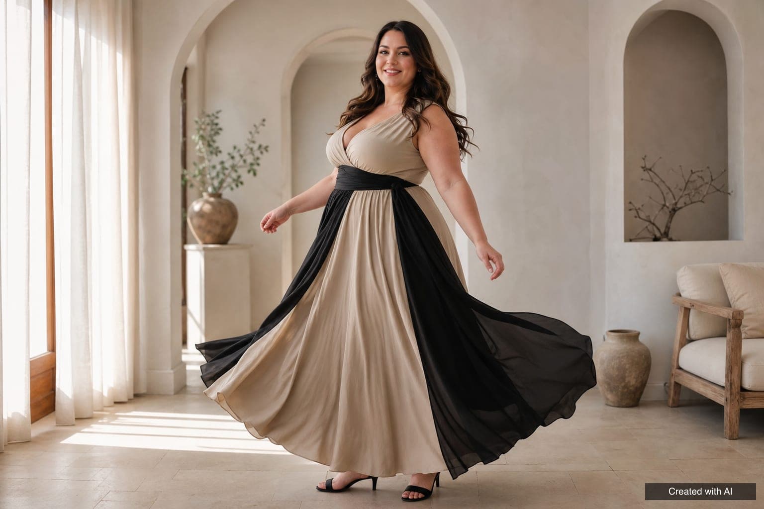 Plus-size dresses: how to choose by occasion and shape