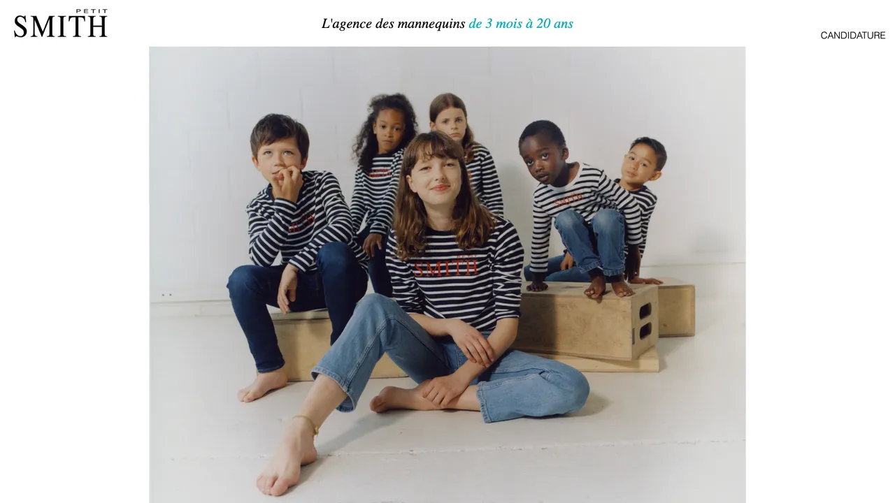 Petit Smith website front page
