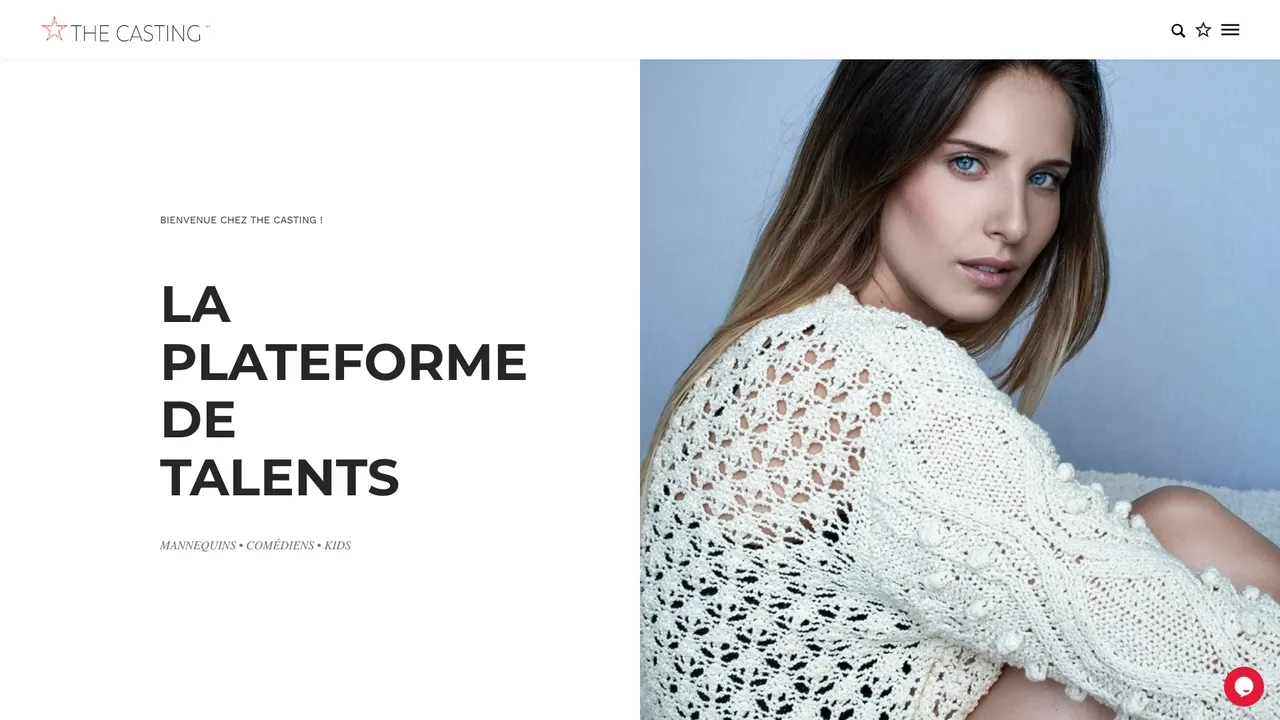 The Casting website front page
