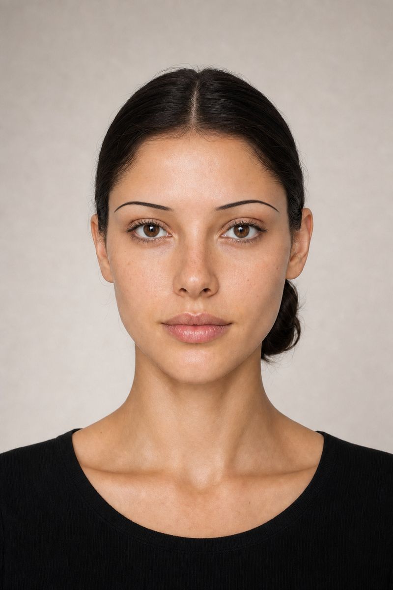 1920s eyebrows: very thin, pencilled and extended downward