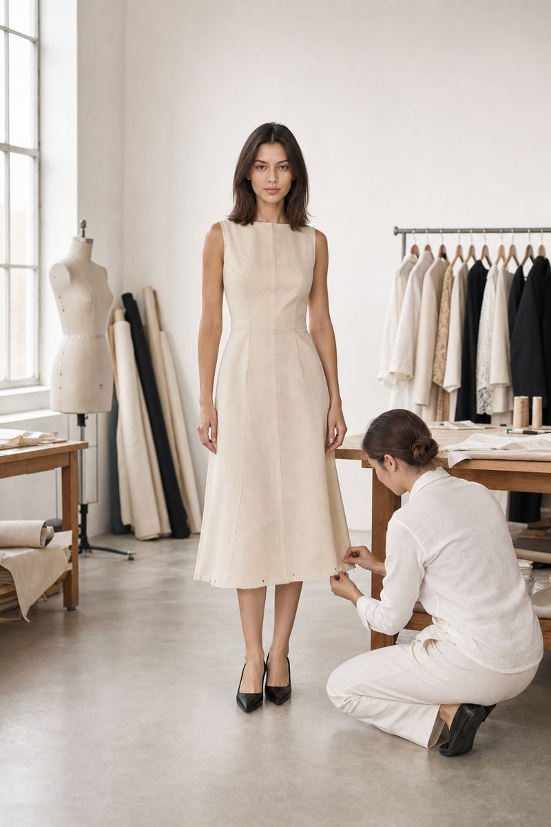 Fitting in the atelier
