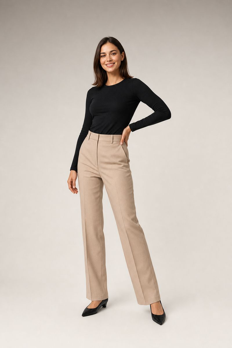 Model pose: hand on hip