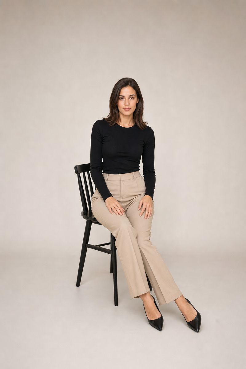 Model pose: seated