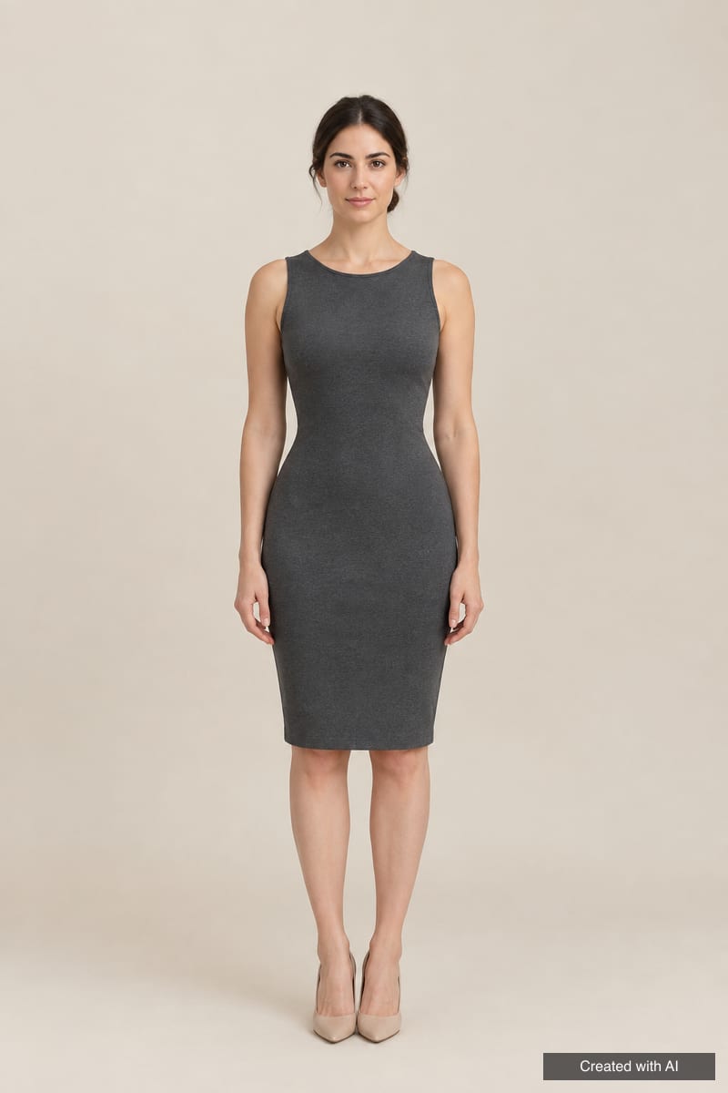 Hourglass figure: shoulders and hips the same width with a clearly defined waist