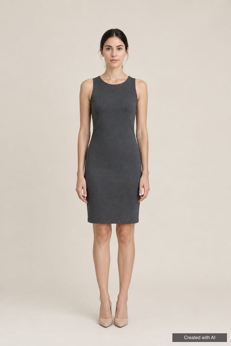 Rectangle figure: shoulders, waist and hips about the same width